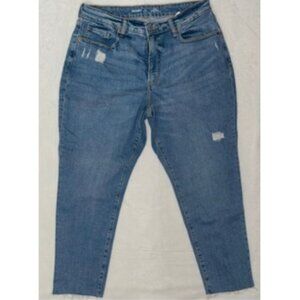 Old Navy High Rise Curvy O.G. Straight Jean Women 32x27 size 16 Blue Denim